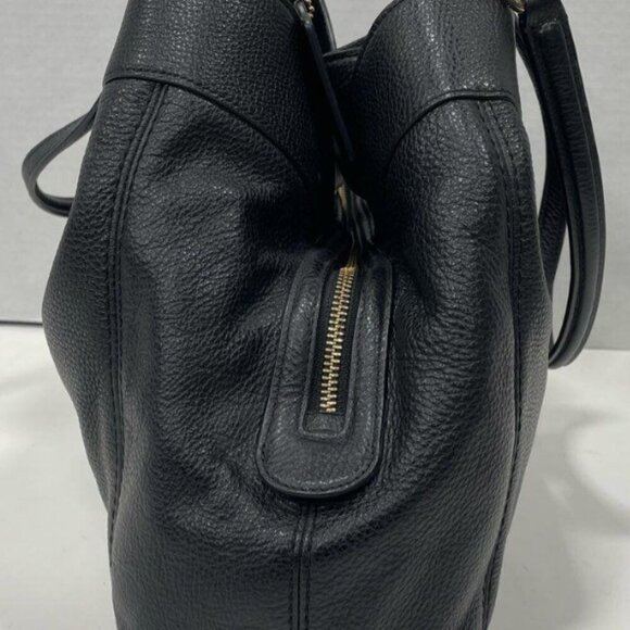AUTHENTIC Coach Large Lexy Hobo Shoulder Bag Black Pebbled Leather COA incl. - Picture 5 of 16